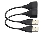 MDW 2 Pcs Golden Replacement USB Charging Cable for Fitbit One (2pcs 20 cm)