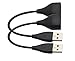 MDW 2 Pcs Golden Replacement USB Charging Cable for Fitbit One (2pcs 20 cm)