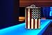 American Flag 8oz Stainless Steel Silver Metal Hip Flask Vintage USA Drinking Flasks for Whiskey Alcohol Liquor Spirits America Holidays Drinking - Colorful Gift Box