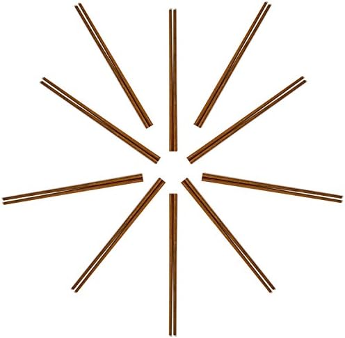 Chopsticks for Eating - Gift Set of 10 - Japanese, Chinese Luxury Wooden, Reusable and Dishwasher Safe - Great for Sushi - Length:10 inches (over 25 centimeters)