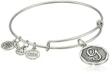 Alex and Ani Rafaelian Silver-Tone Initial G Expandable Wire Bangle Bracelet, 2.5