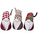 GMOEGEFT Handmade Swedish Gnome Plush, Scandinavian Tomte Santa, Christmas Elf Decoration Holiday Ornaments, 12 Inches, Set of 3(G)