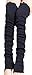 VonFon Womens Knee High Leg Warmers Black