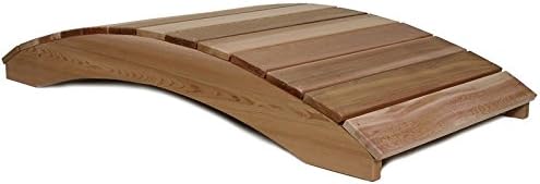 8-Ft Garden Bridge in Western Red Cedar - Natural Unstained Finish