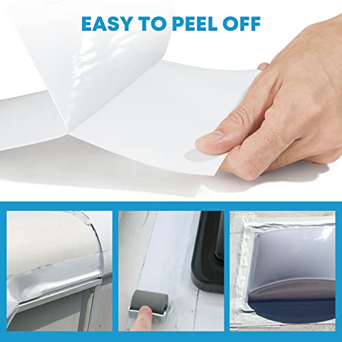 Kohree RV Sealant Tape, 4 Inch x 50 Foot RV White Roof Seal Tape UV & Weatherproof Sealant