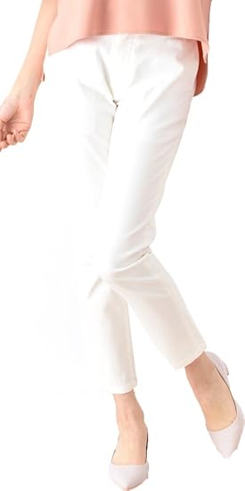 Amazon Endless Peace 日本製 オーガニックコットン アンクルパンツ オフ白 レディース ボトムス 備後 福山 デニム ロング パンツ 通販