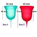 SckoonCup Beginner Choice - Made in USA - FDA Approved - Heavy Flow - Organic Cotton Pouch - Menstrual Cup - Harmony Large