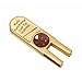 Gold U-Shaped Pool Cue Tip Scuffer Burnisher / Made of Solid Alloy, Also Can Be Used as Tapper, Dime Shaper, Nickel Shaper, Trimmer and Burnisher Model: