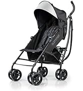 Summer 3Dlite Convenience Stroller, Jet Black - Lightweight Stroller with Aluminum Frame, Large S...