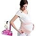 DIGGOLD Maternity Belt During Pregnancy - Double Support Belly Band Back Waist Abdomen - Breathable Binder Elastic Soft Comfortable Cotton and Spandex - Upgraded Version One Size All Fit Nude (TM)