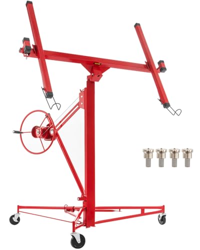 VEVOR Drywall Lift, 16ft Drywall Panel Hoist, Drywall Rolling Lifter of 150lb L…