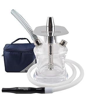 Oduman N2 Clear Travel 1 Schlauch Shisha inklusive Transporttasche