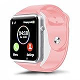 Padgene Bluetooth Smart Watch GSM Phone Watch with Camera for Samsung Nexus HTC Sony and Other Android Smartphones, (Pink)