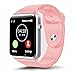 Padgene Bluetooth Smart Watch GSM Phone Watch with Camera for Samsung Nexus HTC Sony and Other Android Smartphones, (Pink)