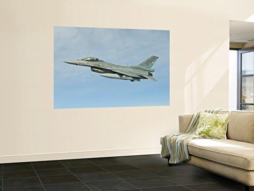 A Chilean Air Force F-16 Soars Through the Sky over Brazil Wall Mural by Stocktrek Images 48 x 72in