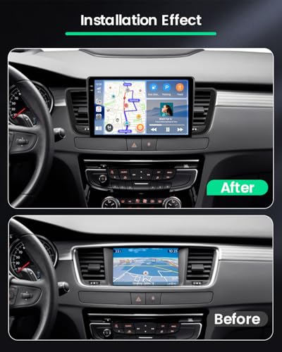 Roinvou 4G+128G Android 15 Car Radio for Peugeot 508 2011-2018 Wireless Carplay Android Auto, 9'' Incell Touch Screen Radio with Mirror Link GPS Bluetooth FM RDS WiFi EQ SWC Backup Camera