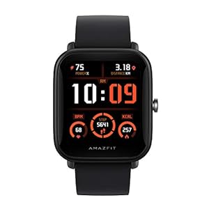 Amazfit Bip U Pro Smart Watch Sports Watch with Bulit-in Alexa and GPS,Electronic Compass, 60+ Sports Modes, 5 ATM, Fitness Tracker with SpO2, HR,Sleep,Stress Monitor, 1.43″ Color Touch Screen (Black)