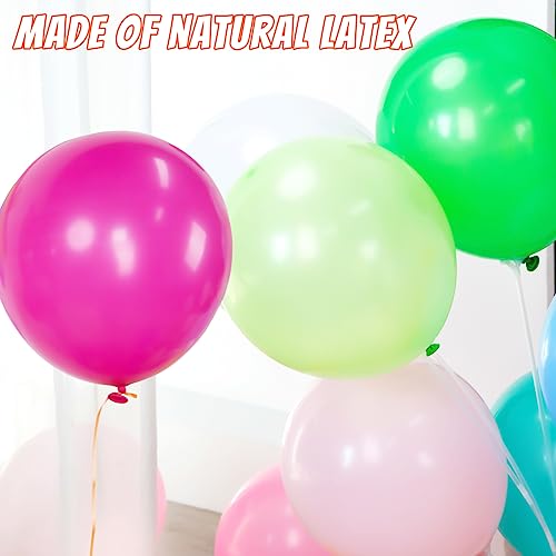 3 otters 110PCS Party Balloons with Pump, Rainbow Balloons Pack 12 Inch Latex Balloons Garland Arch for Kids Birthday Wedding Anniversaries Celebrations 16 Assorted Colors