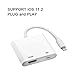 Lightning Digital AV Adapter - HkittyXiong Lightning to HDMI Adapter,Display Receiver Dongle HDMI Adapter for iPhone iPad iPod (White)