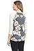Hello Miz Women's Baseball Crew Neck Flower Raglan sleeve Maternity T-Shirt Top (Medium, Navy/Ivory)