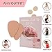 Jaluxe Womens Bras -3 Pairs of Adhesive Bra (2 Nude Breast Tape Lift+ 1 Black Bra Tape) Breathable Cotton Breast Lift Tape fits B-D Breast Cups