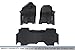 MAXLINER Floor Mats 2 Row Liner Set Black for 2019 Ram 1500 Quad Cab with 1st Row Captain Seat or Bench Seats