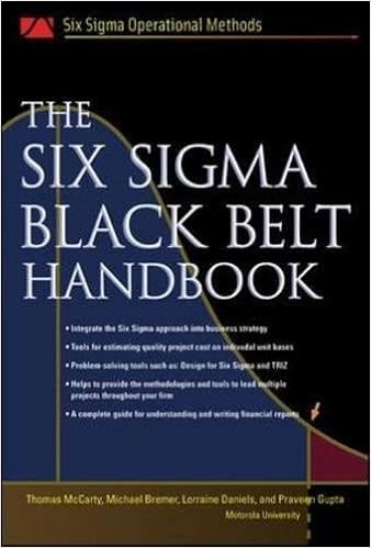 The Six Sigma Black Belt Handbook (Six Sigma Operational Methods Series) The Six Sigma Black Belt Handbook (Six Sigma Operational Methods Series)