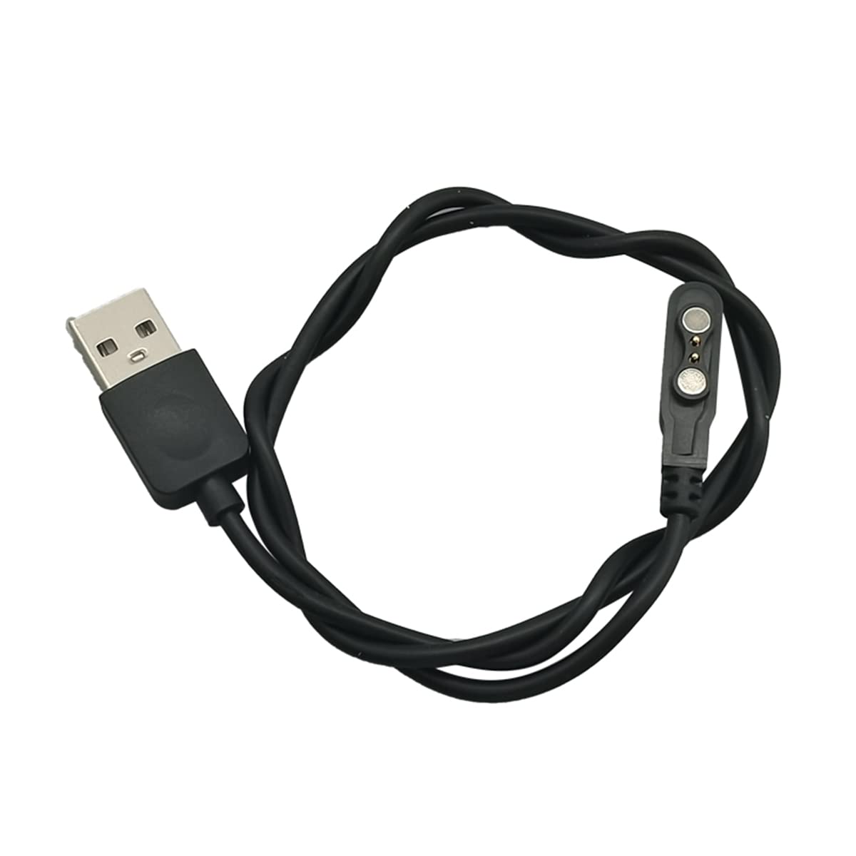 Aliwisdom Smart Watch Universal Charger Magnetic, da fit Smartwatch Accessories 2 Pin Magnetic Suction Replacement Charger for Smart Watch, Cable Contact pin spacing Compatible 2.54mm - 2.84mm