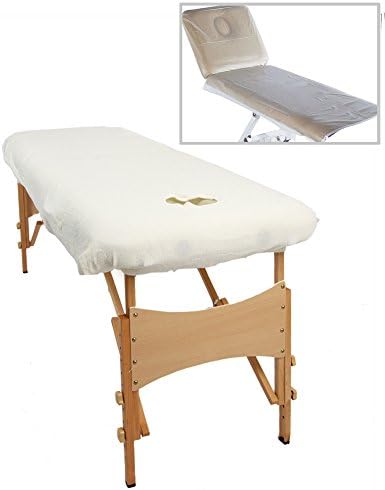 Towelsrus Quality PVC Couch Cover with Tie Tapes and Classic Couch Cover in White with Face Hole