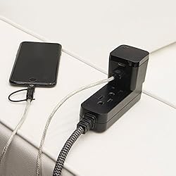 GE 3-Outlet Power Strip Surge Protector 8 Ft
