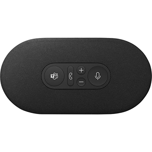 Microsoft Modern USB-C Speaker, Certified for Microsoft Teams, 2- Way Compact Stereo Speaker, Call Controls, Noise Reducing Microphone. Wired USB-C Connection,Black