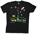 The Big Bang Theory Sheldon Cooper Astrosmash Intellivision Video Game Adult Black T-shirt (Adult Medium)