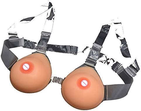 MDFL Premium Silicone Breast, 500-2000 gram One Pair Fake Boobs Fake Breast Prosthetic Breast Forms for Crossdresser Mastectomy Transgender individuals, Cosplay,2000g