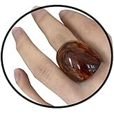 PINK TOWN Resin Chunky Ring, Multicolor Acrylic Stackable Rings Set Vintage Plastic Knuckle Rings Aesthetic Y2k Statement Rings Thick Dome Finger Joint Ring for Women