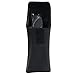 CTM® Leather Eyeglass Case with Holster Clip, Black