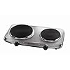 Russell Hobbs 2 Plate Mini Hot Plate Hob 15199, 1500 W - Stainless Steel