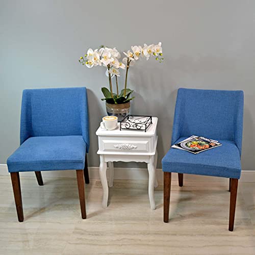 Westcharm White Vintage Nightstand Queen Anne End Table Wood