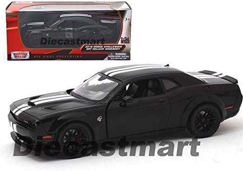 2018 Dodge Challenger SRT Hellcat WIDEBODY 1:24 DIECAST Model CAR New (Black)