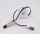 PHEVOS 6FT 2 in 1 USB Cable with Micro USB Connector,Retractable charge and sync cable flet noodle cord design, Fast charging for Samsung,Iphone 7plus/ 6/6plus/5s/5,Ipad,Android ect (Black)