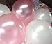 PartyWoo Pink Balloons, 100 pcs 10 Inch Balloon Pack of Pink Balloons, Cream Balloons, Girls Party Decorations, Girls Baby Shower Decorations for Girl Baby Shower, Disney Princess Party