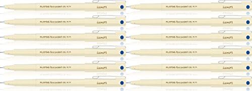 Piolet HI-TECHPOINT 0.5 Fine Tip Pen. Write 4 Times Longer than a Gel Pen.Pack of 12 Blue Color Pen.