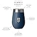 Summit Outdoor Wine Glasses, Vacuum Insulated Wine Tumbler With Lid, Stemless Metal Cup Design, Stainless Steel, Unbreakable, Shatterproof, Portable, Set of 2, Home, Travel or Camping. NEW SLIDING LID