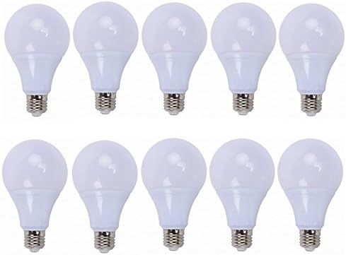Wkae 10-Pack LED Lights E27 12v LED Bulb, 3/5 Watt LED Light Bulbs - 12v 24v Low Voltage 70-80LM/W Warm/Cool White 3000k/6000k AC/DC 12-24V Solar System (Color : Cool White, Wattage : 5W)