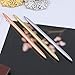 RUTICH Hollow Round Pen Holder Signing Pen Set for Wedding Bridal, Rose Gold