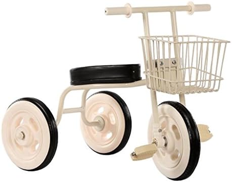 Simple Children Tricycles Bicycle Baby 1-3-4 Years Old Baby Indoor Baby Carriage GAOLILI (Color : White)