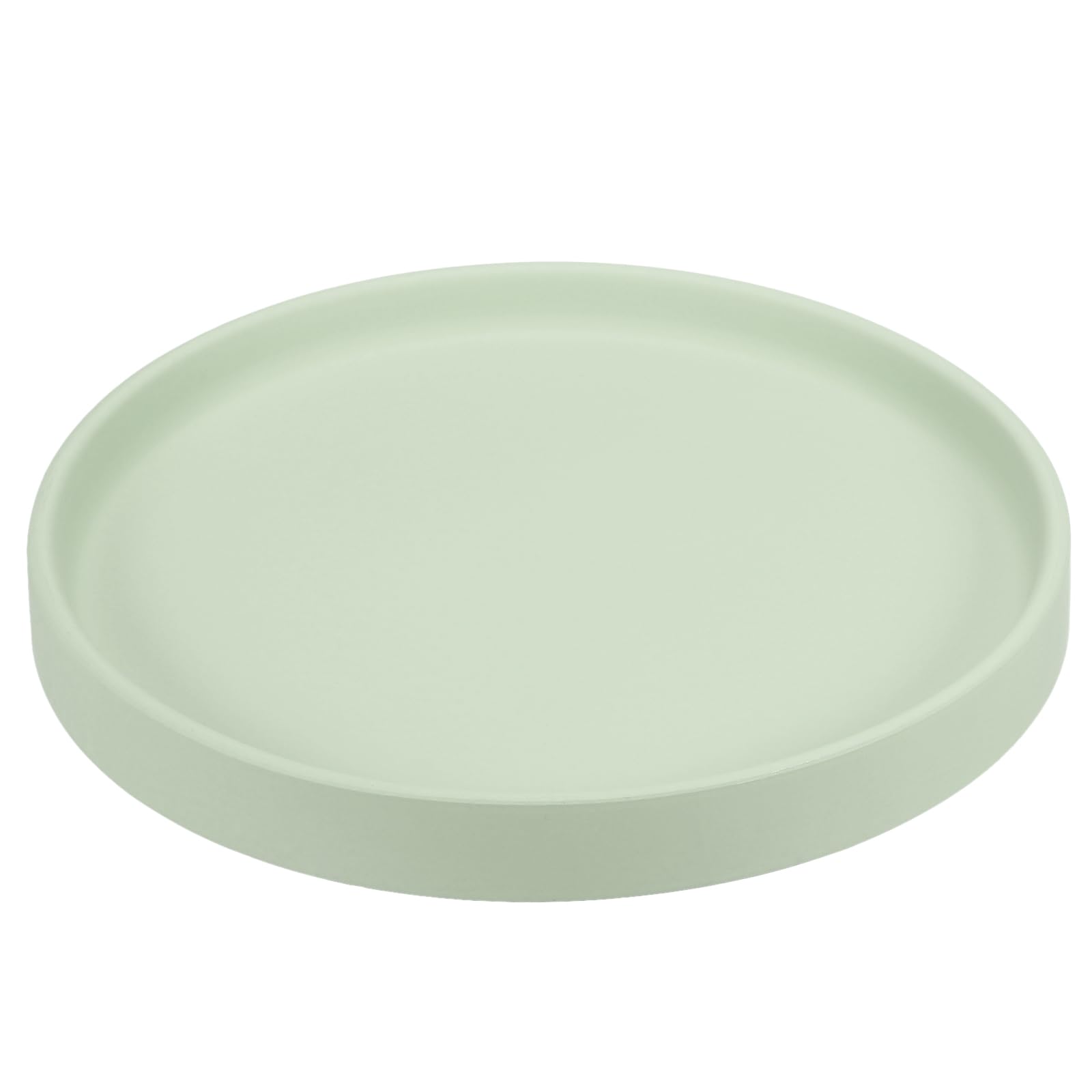 PATIKIL 7.7 Inch Round Ceramic Plant Saucer, Plant Saucer Tray Flower Planter Drip Tray for Indoors Outdoors Patio Balcony, Mint Green