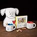 Pavilion Gift Company Blobby Dog-Mom I Woof You Ceramic Coffee Mug, Red