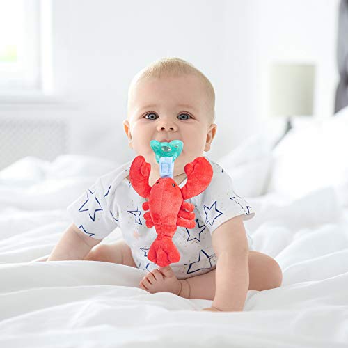 Baby Infant Pacifier Plush Lobster Pacifier Holder, Soothie Snuggle