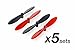 5 Sets of Replacement Rotor Blades for TDR Robin FPV 61362 Quadcopter Drone