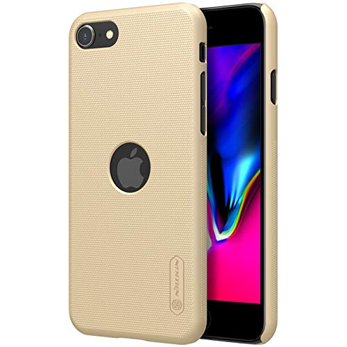 Nillkin Case For Apple Iphone Se2 Se 2 8 4 7 Inch Super Frosted Hard Back Cover Pc With Logo Cut Gold Color Amazon In Electronics